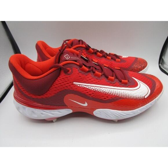 Nike Alpha Huarache Elite 4 Low Red Baseball Cleats Men/s Size 13 DJ6521-616 - Picture 2 of 5